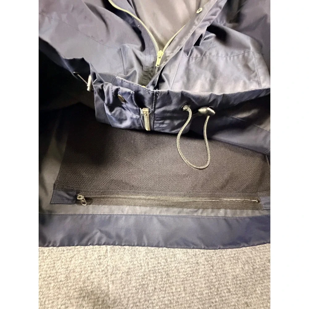 Victorinox Swiss Army Mens XL Navy Blue Hooded Full Zip Field Jacket Coat